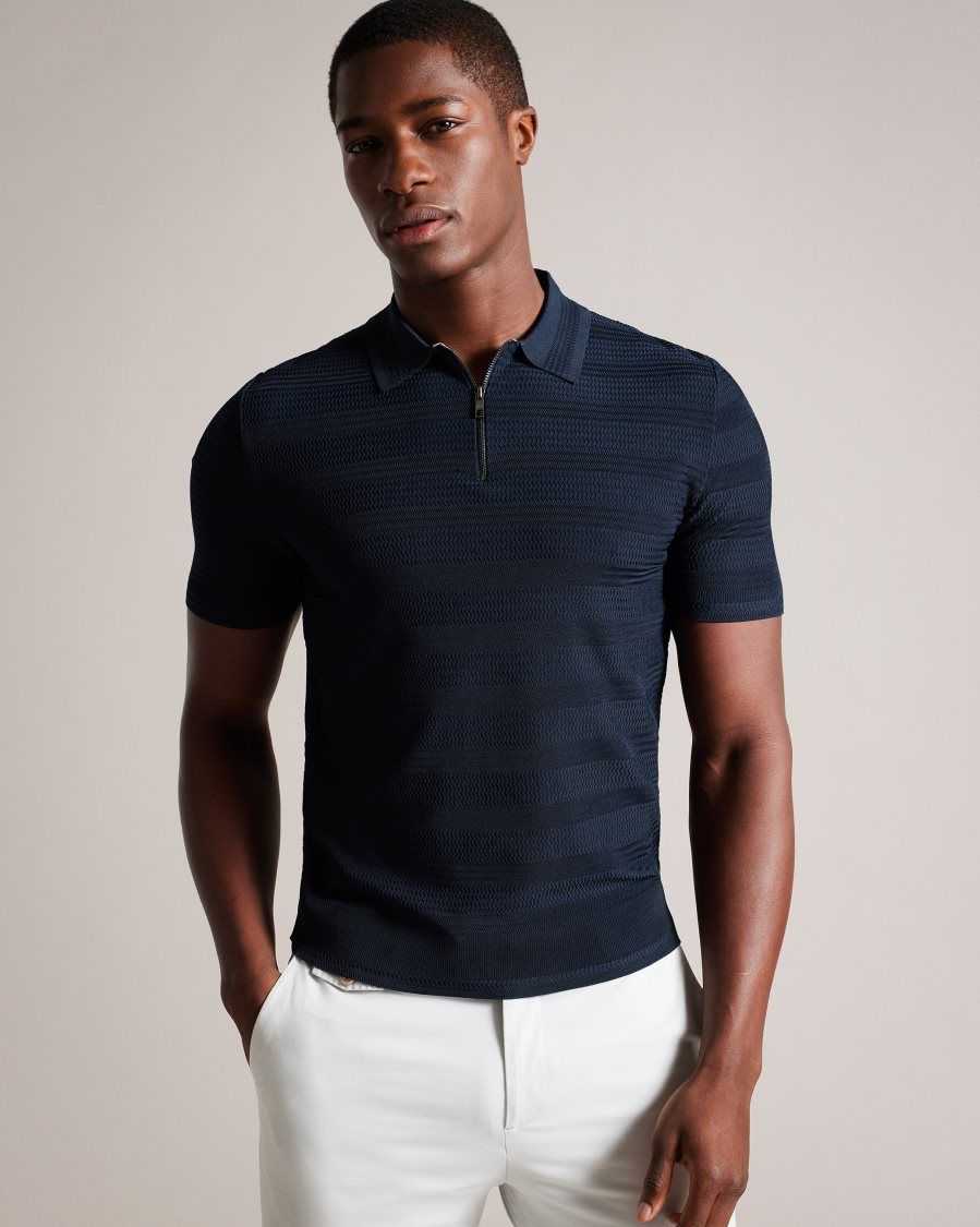 Ted Baker Polo Shirts Factory Outlet Store Online - Navy Mens Stree ...